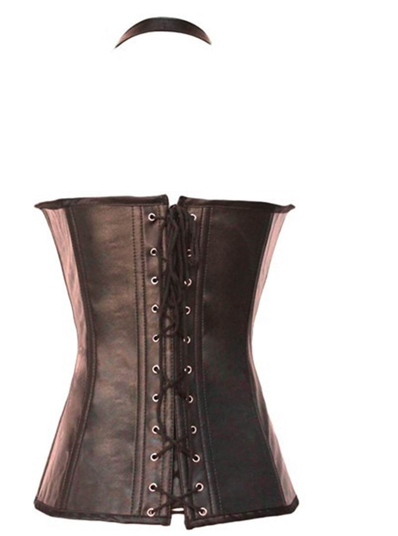 F9074 BROWN STEAMPUNK CORSET